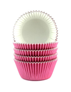 Forros de Cupcake de Papel Eoonfirst 100 Pcs Rosa 5cm 2