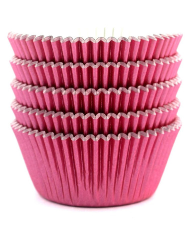 Forros de Cupcake de Papel Eoonfirst 100 Pcs Rosa 5cm