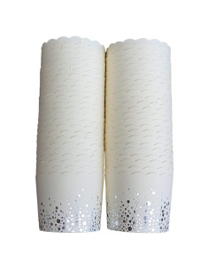 Paquete de 50 Tazas de Papel Bake-In-Cup para Cupcakes Grande