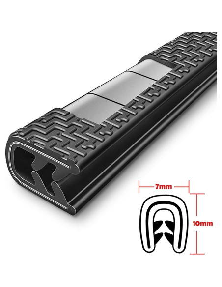 Protector de Borde de Puerta Universal CloudBuyer 10m Negro