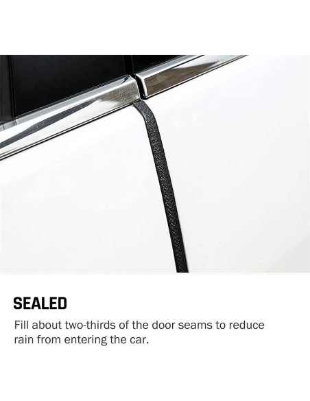 Protector de Borde de Puerta Universal CloudBuyer 10m Negro