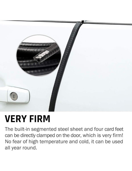 Protector de Borde de Puerta Universal CloudBuyer 10m Negro