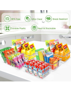 Organizador de Snacks ZIZOTI - 6 Bins Apilables 28.4x16cm 2