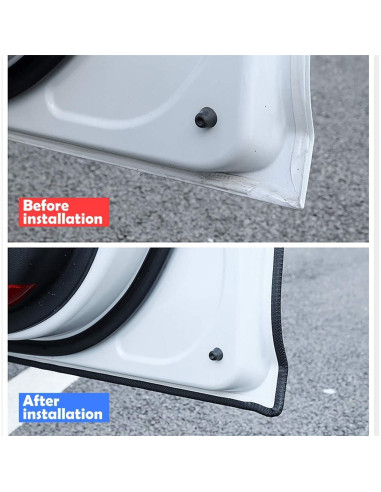 Protector de Borde de Puerta Universal CloudBuyer 10m Negro