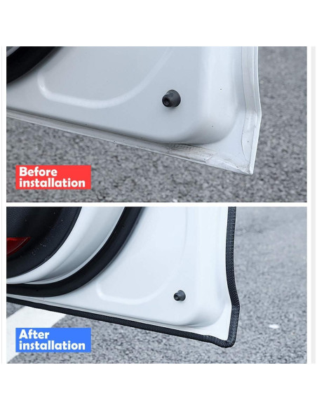 Protector de Borde de Puerta Universal CloudBuyer 10m Negro