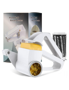 Rallador de Queso Rotativo Toyitte Blanco Ergonómico