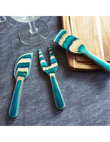 Juego de Cuchillos para Queso 3 Piezas Totally Bamboo Mykonos