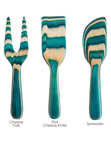 Juego de Cuchillos para Queso 3 Piezas Totally Bamboo Mykonos