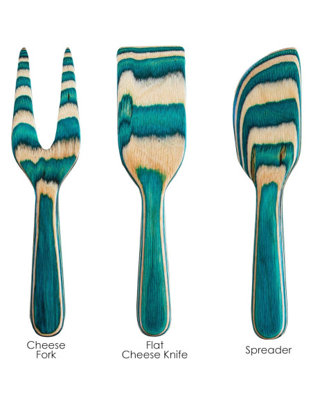 Juego de Cuchillos para Queso 3 Piezas Totally Bamboo Mykonos