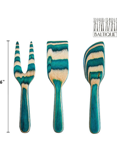 Juego de Cuchillos para Queso 3 Piezas Totally Bamboo Mykonos