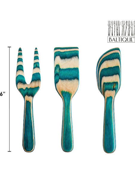 Juego de Cuchillos para Queso 3 Piezas Totally Bamboo Mykonos