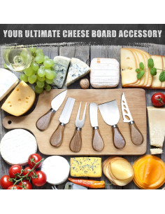 Juego de cuchillos para queso HEORIM 12 piezas acero inoxidable 2