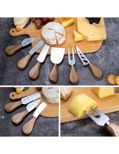 Juego de cuchillos para queso HEORIM 12 piezas acero inoxidable