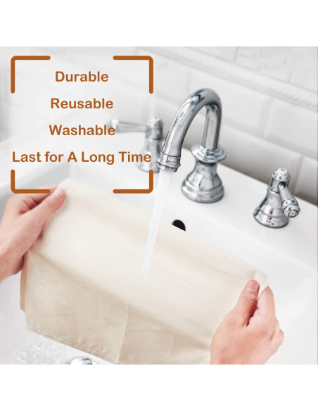 Bolsas para Leche de Nueces Fancymay 30.48cm 6 Pcs Algodón