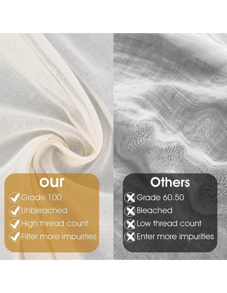 Set de 40 Paños de Queso Reutilizables Lemecima 50.8x50.8 cm