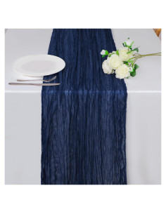 Caminito de Mesa de Gasa Azul Marino Snowkingdom 4.06m