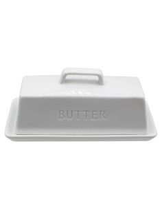 Plato de Mantequilla Cerámica MKYHBOO Blanco 0.79kg
