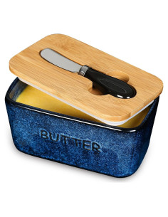 Contenedor de Mantequilla de Porcelana Vicrays con Tapa Hermética