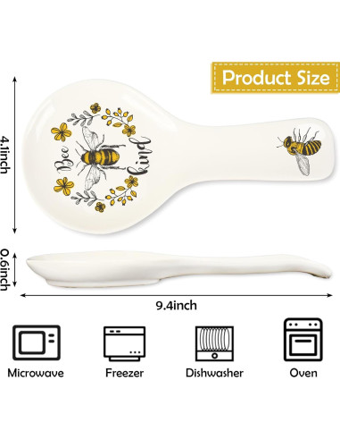 Soporte para Cucharas de Cerámica FYSUIMU Diseño Abeja 24 cm