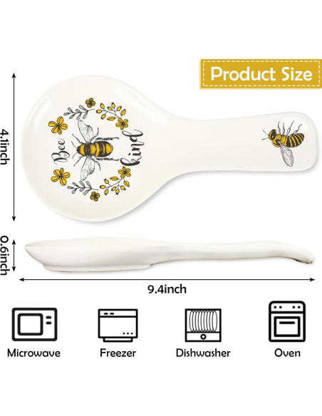 Soporte para Cucharas de Cerámica FYSUIMU Diseño Abeja 24 cm