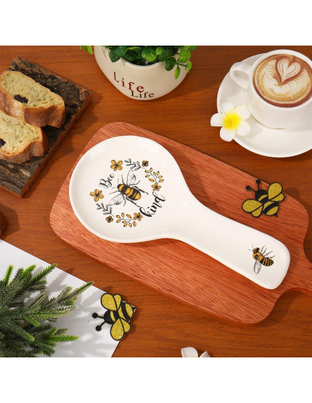 Soporte para Cucharas de Cerámica FYSUIMU Diseño Abeja 24 cm