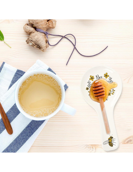 Soporte para Cucharas de Cerámica FYSUIMU Diseño Abeja 24 cm