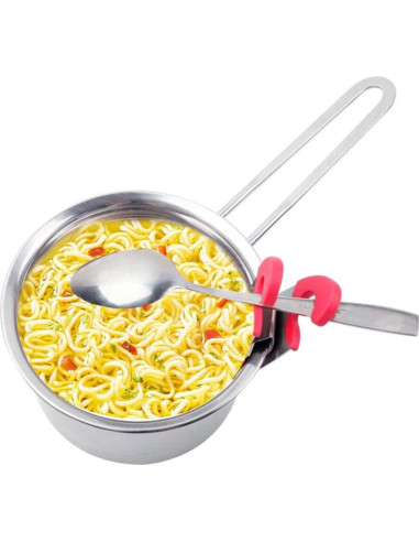 Clip de Olla Garneck 2 Pcs Soporte para Cucharas Resistente