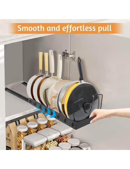 Organizador de Gabinete Extraíble XIAPIA con 8 Divisores Ajustables Organizador de Gabinete Extraíble XIAPIA con 8 Divisores Ajustables