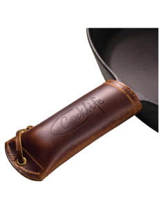 Cubierta de Mango de Hierro Fundido COOKLIFE - Cuero Grueso 15.24cm