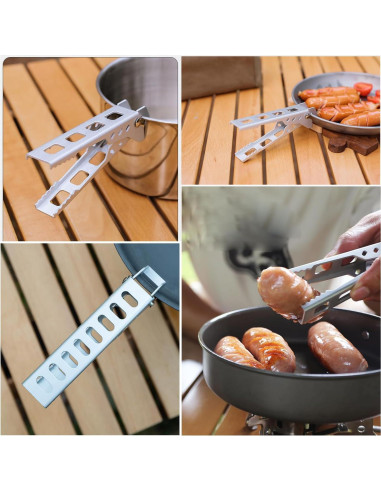 2 Utensilios de Cocina Antideslizantes SquEqu para Camping