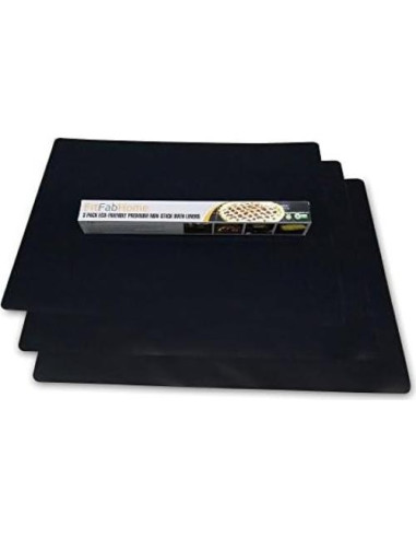 Paquete de 3 alfombrillas para horno FitFabHome 40x58 cm