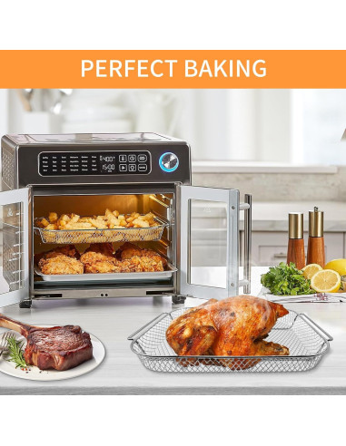 Canasta de Acero para Freidora de Aire Emeril Lagasse 31.75x25.91 cm