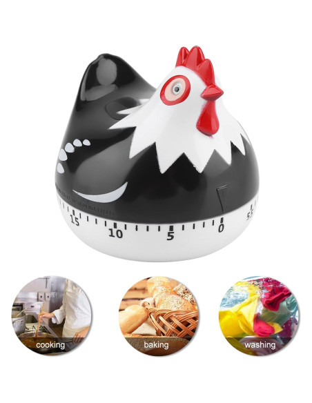 Temporizador de Cocina Chazcool Patrón de Pollo 6.5cm