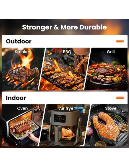 Termómetro de Carne Inalámbrico ajgvq Bluetooth 5.3 800ft