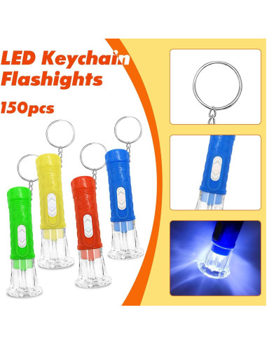 Set de 150 Linternas LED Mini Llavero MioSeteoor 6.5cm
