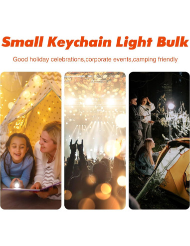 Set de 150 Linternas LED Mini Llavero MioSeteoor 6.5cm