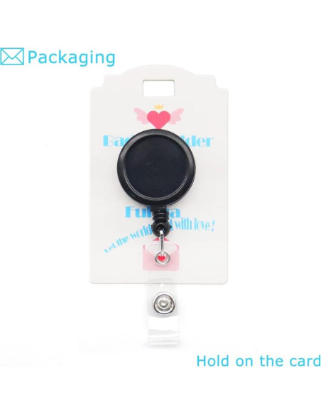 Portatarjetas retráctil BADGE REEL con corona de strass Portatarjetas retráctil BADGE REEL con corona de strass