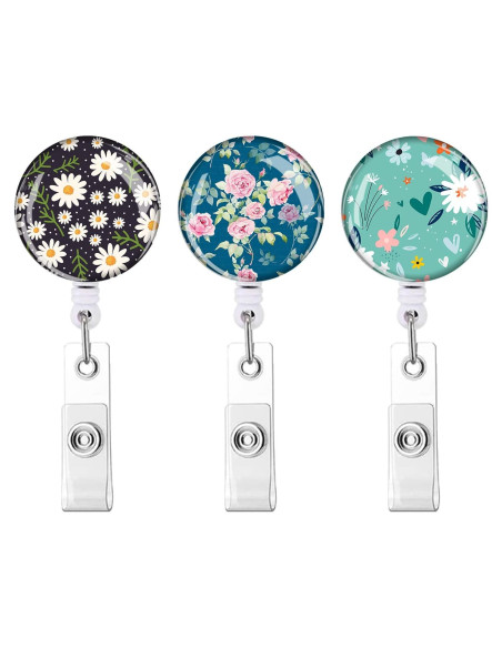 Soporte Retráctil Identificación Anffilona 3 Paquete Flores