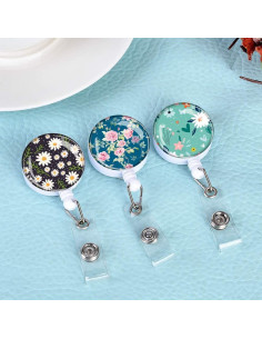 Soporte Retráctil Identificación Anffilona 3 Paquete Flores 2