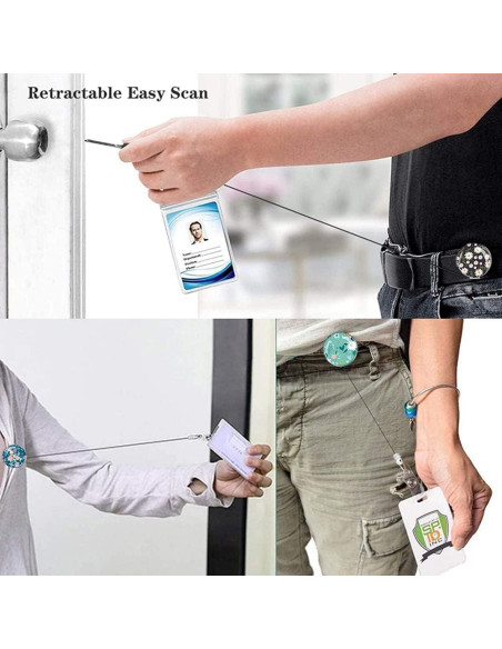 Soporte Retráctil Identificación Anffilona 3 Paquete Flores