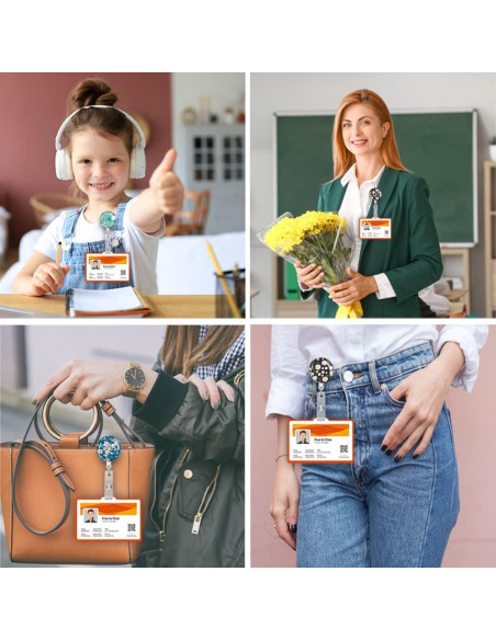 Soporte Retráctil Identificación Anffilona 3 Paquete Flores