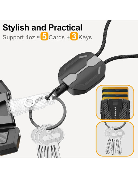 Cuerda Retráctil Oaridey para Identificación, Soporta 113.4 g