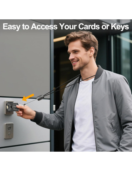 Cuerda Retráctil Oaridey para Identificación, Soporta 113.4 g