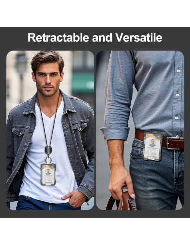 Cuerda Retráctil Oaridey para Identificación, Soporta 113.4 g