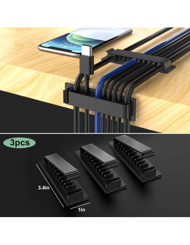 OneLeaf Kit de Gestión de Cables 183 Piezas Organizador