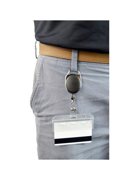 Paquete de 2 Carabinas ID Especialista con Sujetador de Tarjeta Paquete de 2 Carabinas ID Especialista con Sujetador de Tarjeta