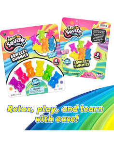 Puntas de Lápiz Squishy JA-RU Mini Ositos - 6 Unidades 2