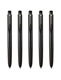 Bolígrafo de Gel Retráctil Uni-ball Signo RT1 0.28mm Tinta Negra Paquete de 5