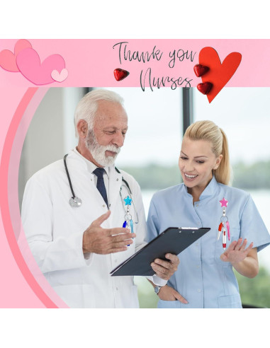 Kit de bolígrafos de enfermera Mivofun 6 piezas con brillo