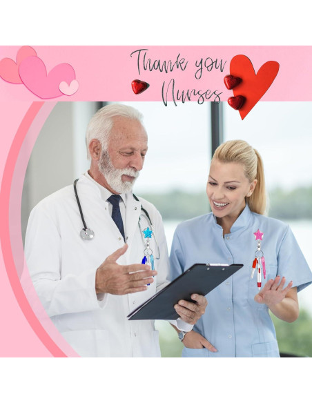 Kit de bolígrafos de enfermera Mivofun 6 piezas con brillo